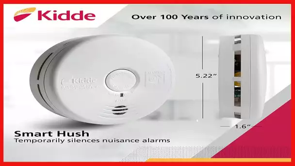 Kidde Kitchen Smoke Detector & Carbon Monoxide Detector Combo with Long-Life Lithium Battery