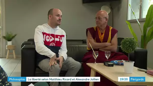 Matthieu Ricard et Alexandre Jollien de passage en Périgord