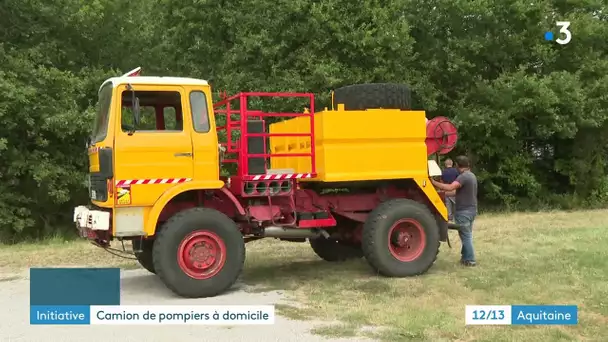 Initiative : camion de pompiers à domicile