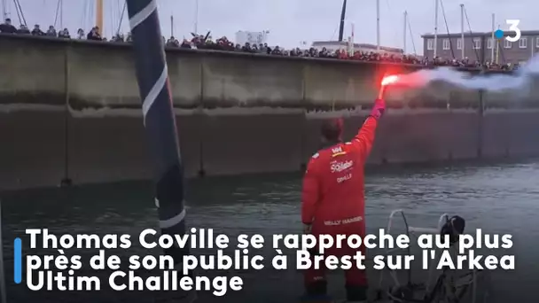 Thomas Coville se rapproche au plus près de son public à Brest sur l'Arkea Ultim Challenge
