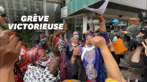 Fin de grève victorieuse pour les femmes de chambre de l'hôtel Ibis-Batignolles à Paris