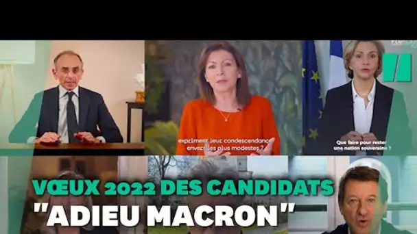 Dans leurs vœux pour 2022, les candidats ont tous leur manière de dire au revoir à Macron
