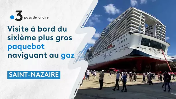 Visite à bord du sixième plus gros paquebot du monde qui naviguera au gaz