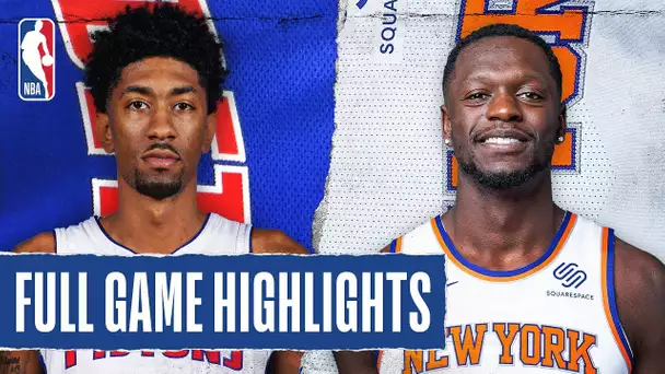 PISTONS at KNICKS | FULL GAME HIGHLIGHTS | March 8, 2020