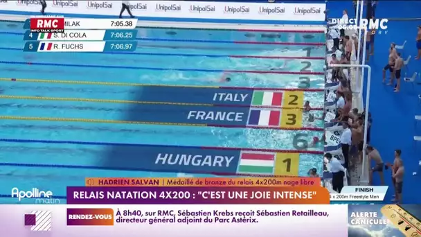 Championnats d'Europe de natation : médaille de bronze pour le relai français du 4x200