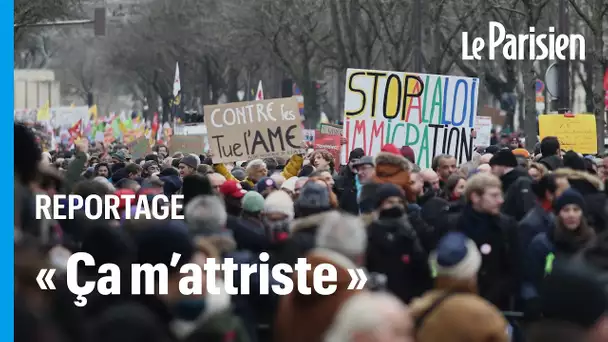 Manifestation contre la loi immigration : « On est quand même la patrie des droits de l’homme ! »