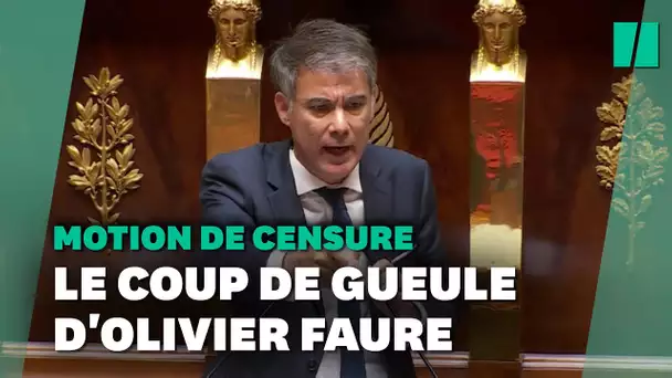 Motion de censure : Olivier Faure avait tellement de choses à dire qu'il s'est fait couper le micro