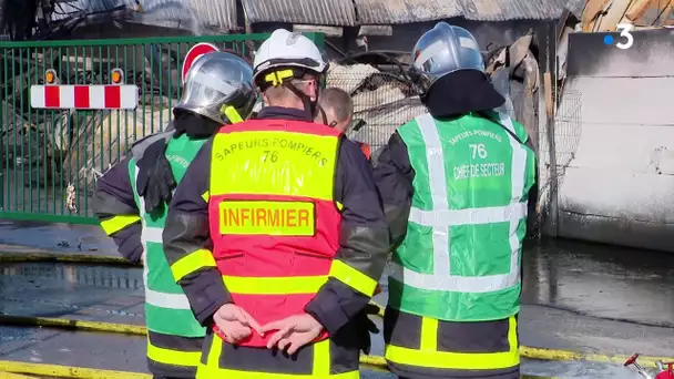 Rouen :  des sapeurs pompiers malades après l'intervention