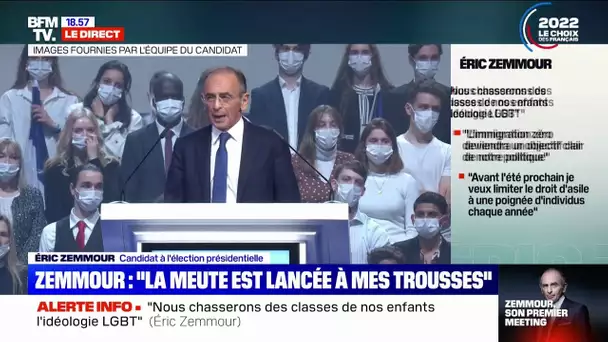 Revivez le discours d'Éric Zemmour lors de son meeting de campagne à Villepinte