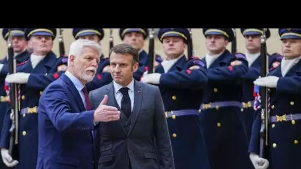 Ukraine : les présidents tchèque et français s'engagent à soutenir le pays en guerre