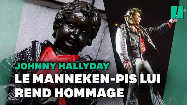 Pour Johnny Hallyday, le Manneken-Pis de Bruxelles a changé de tenue