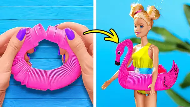Relooking estival pour poupées Barbie 🏖️👗 Artisanats et astuces tendance pour poupées