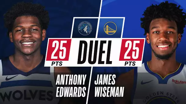 Top Picks Anthony Edwards & James Wiseman Each Score 25 Points In Tonight's Matchup #NBARooks