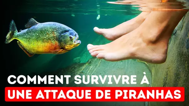 Voici le Meilleur Moyen d’Échapper à un Banc de Piranhas