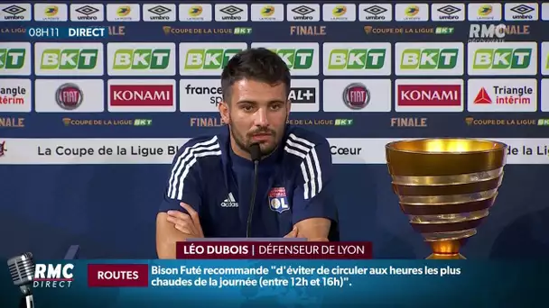 Selon Léo Dubois, défenseur de l'Olympique Lyonnais, le match sera forcément différent sans Mbappé