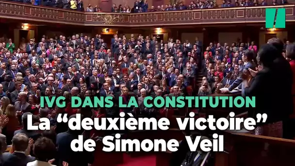 La très longue ovation des parlementaires pour « le legs » de Simone Veil