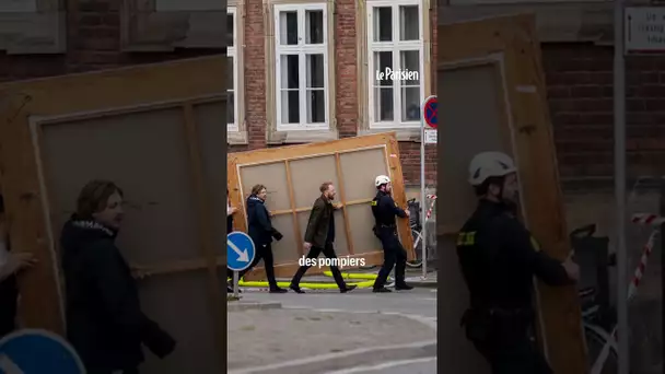 Bourse de Copenhague incendiée : des passants aident les pompiers à sauver des toiles de maîtres