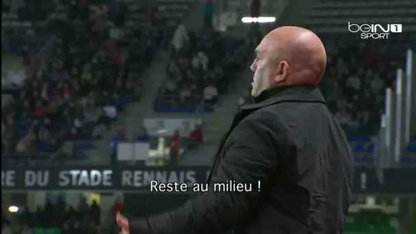 Au plus près de Frédéric Antonetti sur le banc du Stade Rennais