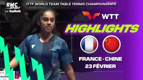 Tennis de table : Des points magnifiques mais la Chine trop forte pour les Bleues