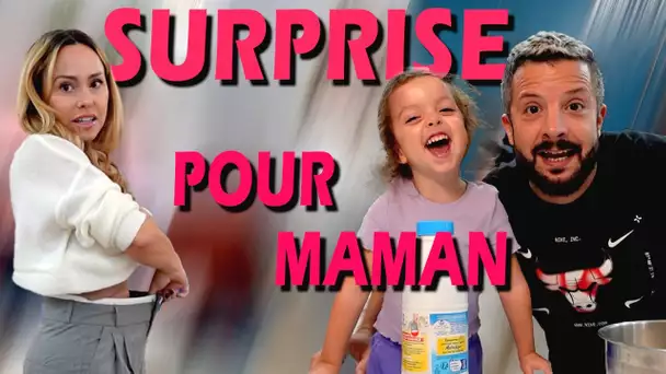 TOUT EST TROP GRAND ET  SURPRISE POUR MAMAN