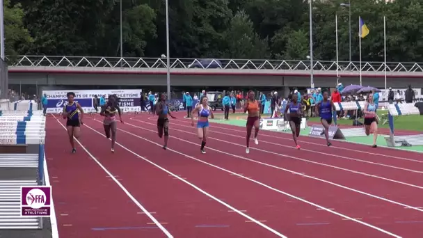 Dreux 2017 : Finale 100 m Cadettes (Judy Marie Aimé Chalcou en 12&#039;&#039;06)