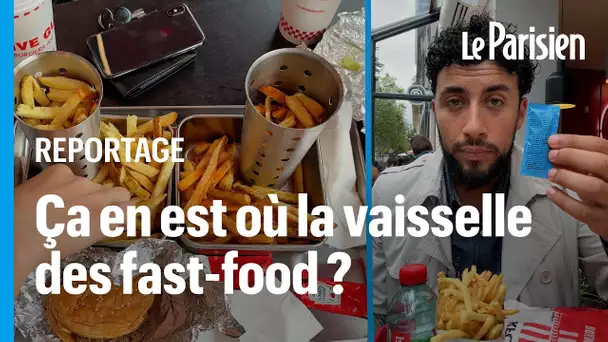 Vaisselle réutilisable : les fast-food parisiens respectent-ils la loi ?