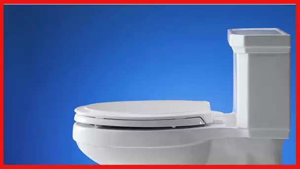 Kohler 4734-0 Rutledge Elongated, Grip-Tight Bumpers, Quiet-Close Release Hinges Toilet Seat