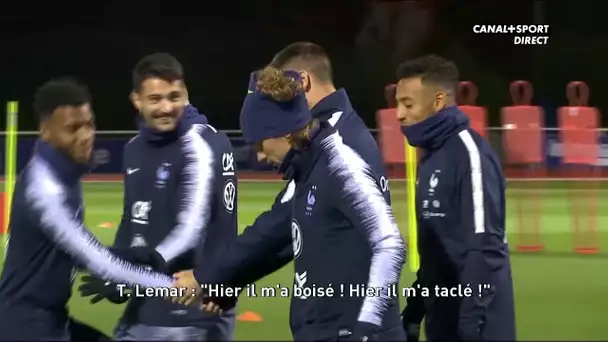 Thomas Lemar a du mal à digérer un tacle de Clément Lenglet