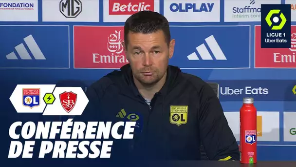 Conférence de presse OLYMPIQUE LYONNAIS - STADE BRESTOIS 29 (4-3)  / 2023/2024