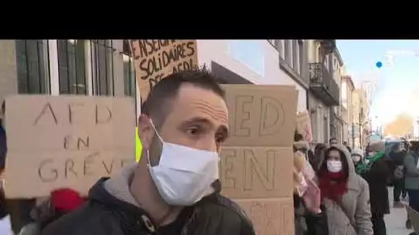 Carcassonne : les assistants d'éducation manifestent leur malaise
