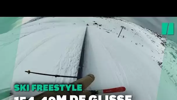 Le skieur Jesper Tjäder bat le record du monde du slide sur rail le plus long
