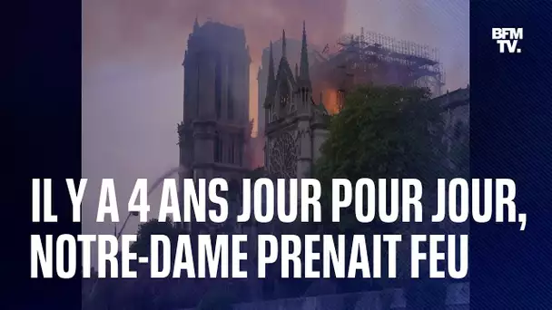 Il y a 4 ans jour pour jour, la cathédrale Notre-Dame de Paris prenait feu