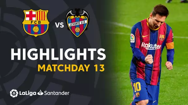 Highlights FC Barcelona vs Levante UD (1-0)