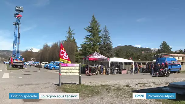 Grève : les turbines du barrage de Serre-Ponçon à l'arrêt