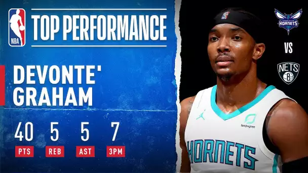 Devonte' Graham’s CAREER-HIGH 40 PTS Lifts the Hornets in Brooklyn