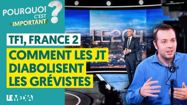 TF1, FRANCE 2 : COMMENT LES JT DIABOLISENT LES GRÉVISTES