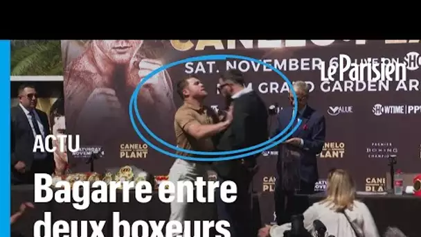 Une bagarre éclate entre deux boxeurs pendant une conférence de presse