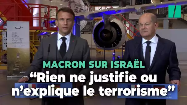 Attaques du Hamas contre Israël : Macron s’exprime depuis Hambourg