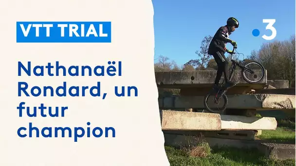 Sarthe : Nathanaël Rondard, future étoile du VTT Trial