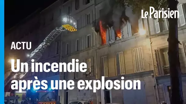 Marseille : un incendie déclenché par une explosion dans un immeuble fait un mort