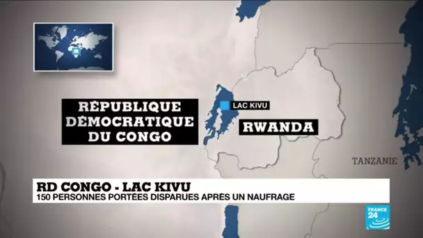 RD Congo : 150 personnes disparues après un naufrage sur le lac Kivu
