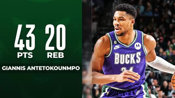 Giannis Drops Back To Back 40 Pts & 20 REB Games | December 30, 2022