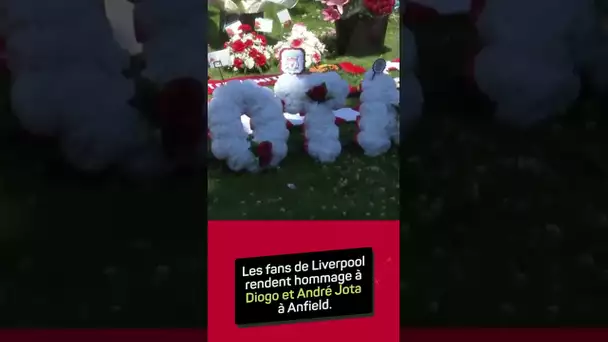 🥀 Les supporters de Liverpool déposent des fleurs devant Anfield pour Diogo Jota et son frère