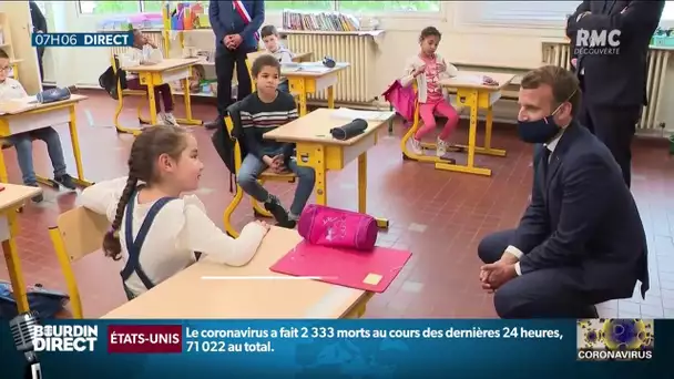 Emmanuel Macron souhaite rassurer mais aussi maintenir la réouverture des écoles le 11 mai
