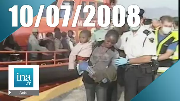 20h France 2 du 10 Juillet 2008 - Des immigrés clandestins secourus | Archive INA