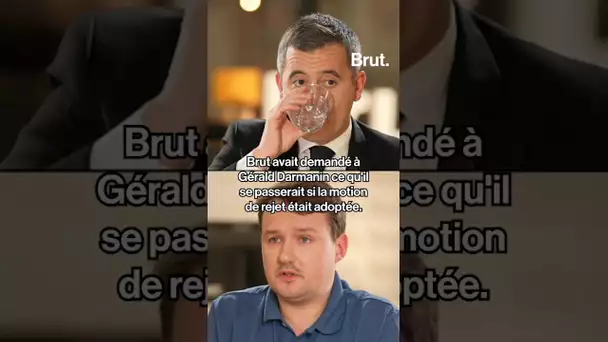 Ce que Gérald Darmanin disait sur la motion de rejet