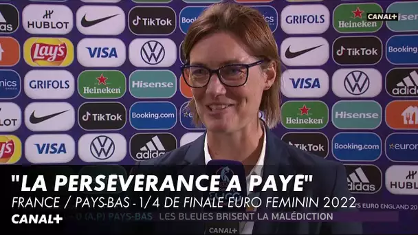 La réaction de Corinne Diacre - France / Pays-Bas - Euro Féminin 2022