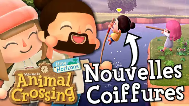 GUILLAUME A TROUVÉ  LA COIFFURE PARFAITE ! | ANIMAL CROSSING NEW HORIZONS EPISODE 4 CO-OP