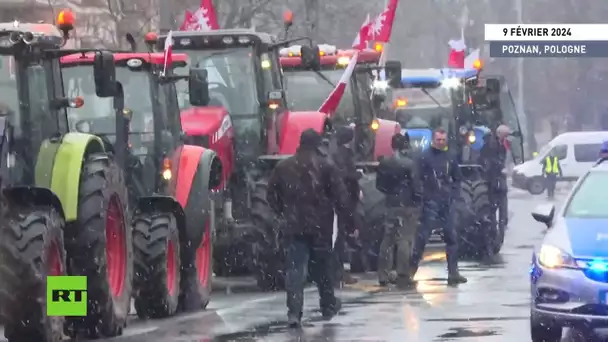 🇵🇱  Pologne : les agriculteurs bloquent les routes
