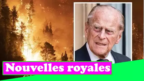 Horreur royale alors que les incendies de forêt en Grèce «envahissent» le cimetière où les proches d